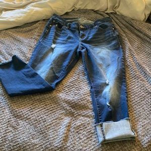 Torrid Dark Wash Boyfriend Crop